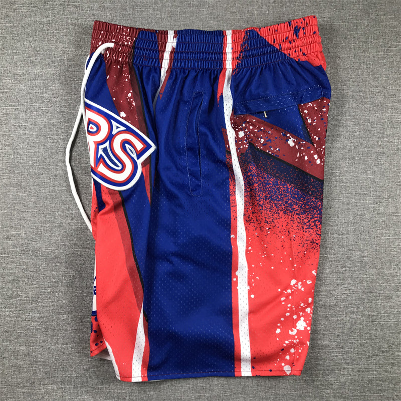 Men's Philadelphia 76ers Red Swingman Pocket Shorts1