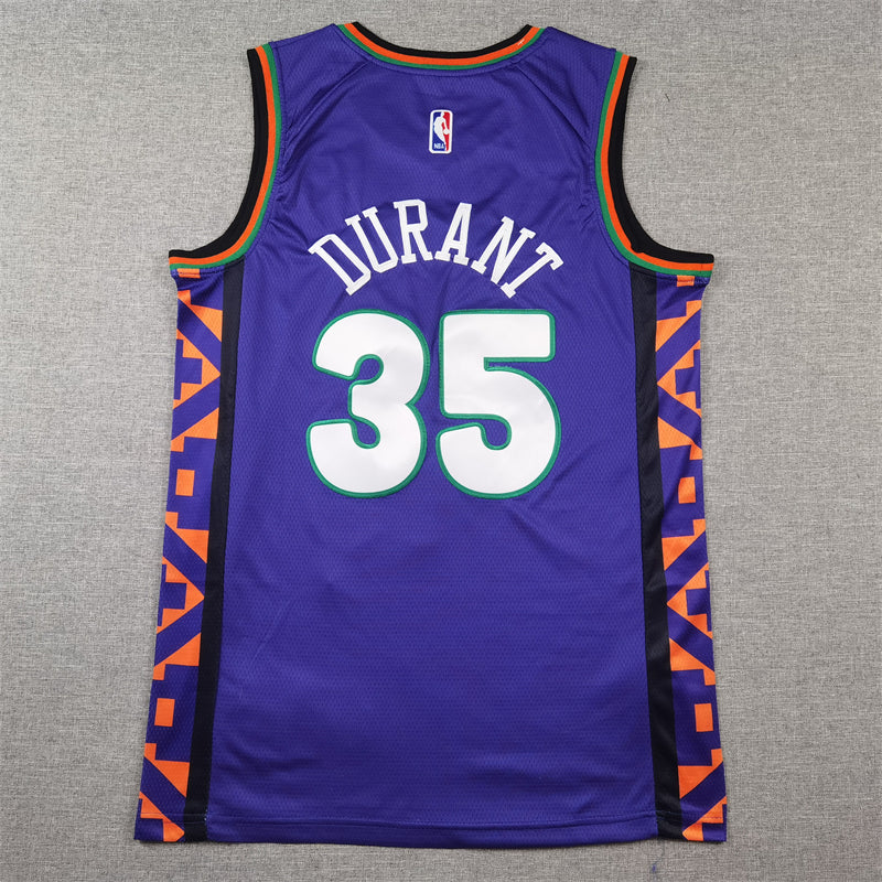 Men's Phoenix Suns Kevin Durant #35 Purple 2024/25 Swingman Player Jersey1 - City Edition