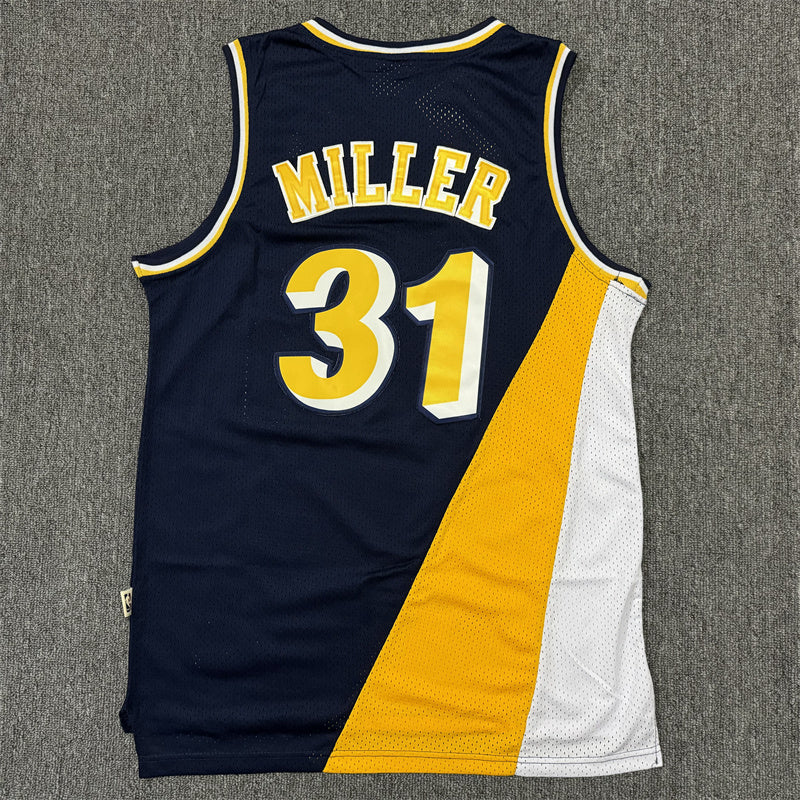 Men's Indiana Pacers Reggie Miller #31 Navy Replica Jersey1