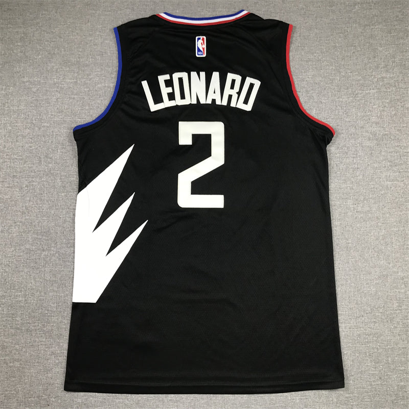 Men's LA Clippers Kawhi Leonard Jordan Brand Black 2022/23 Statement Edition Swingman Jersey1