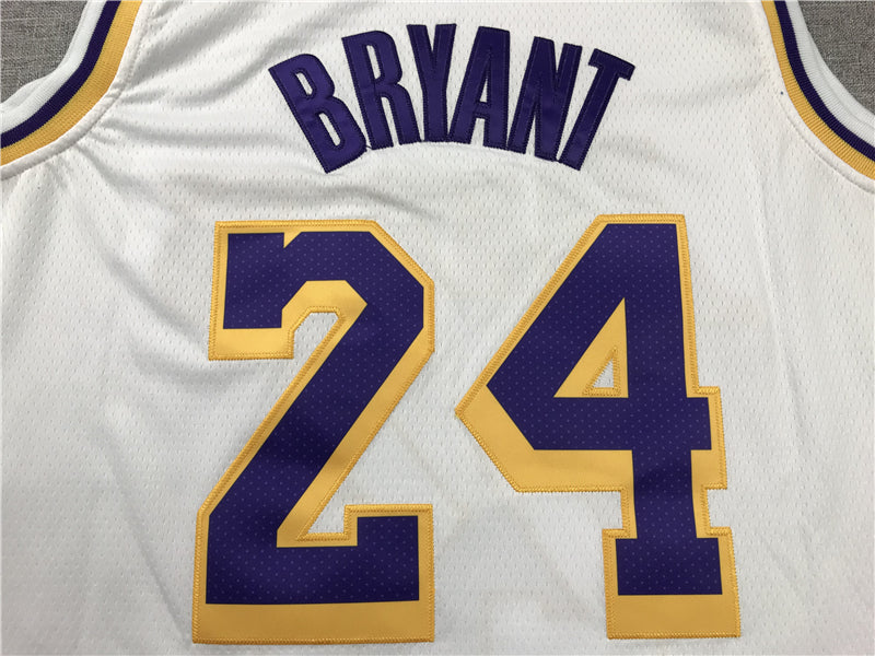Men's Kobe Bryant Los Angeles Lakers #24 NBA Classics Retro Jersey1 - White