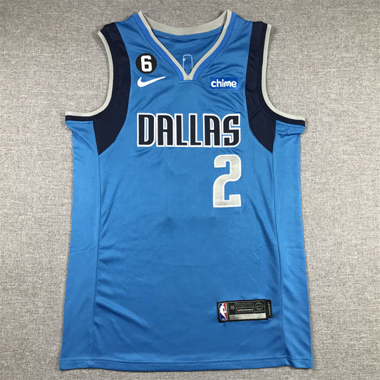 Men's Dallas Mavericks Kyrie Irving #2 Royal 2022/23 Fast Break Replica Jersey1 - Icon Edition