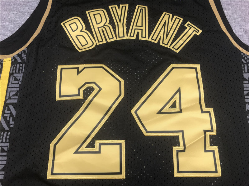Men's Los Angeles Lakers Kobe Bryant #24 Black Replica Jersey1