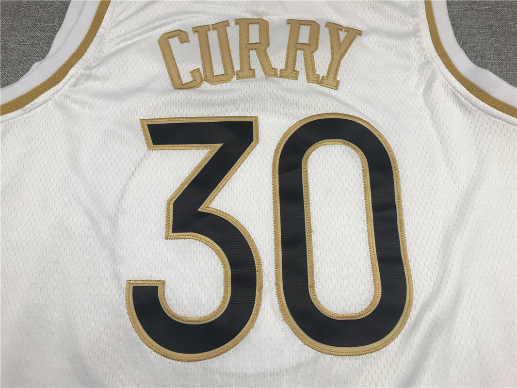 Men's Golden State Warriors Stephen Curry #30 White Swingman Jersey1