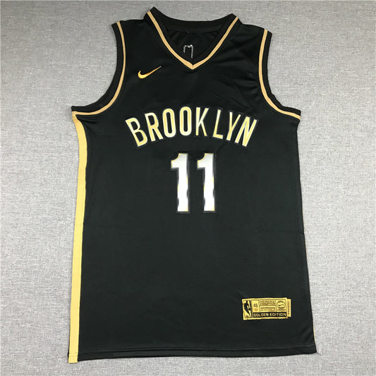 Men's Brooklyn Nets Kyrie Irving Black 2020/21 Swingman Player Jersey1