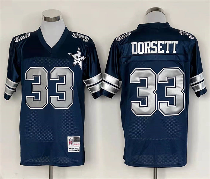Men's Dallas Cowboys Tony Dorsett Mitchell & Ness Navy Legacy Replica Player Jersey1