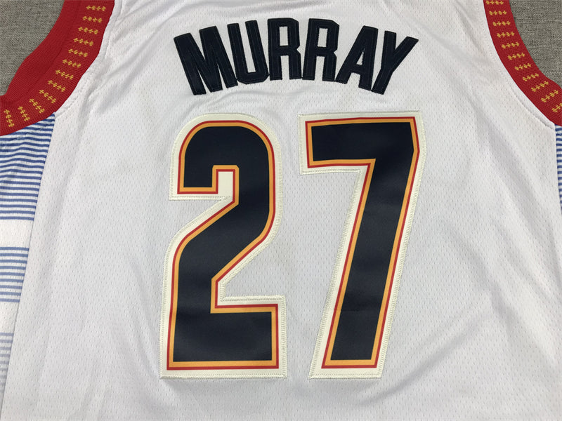 Men's Denver Nuggets Jamal Murray #27 Silver 2022/23 Swingman Jersey1 - City Edition
