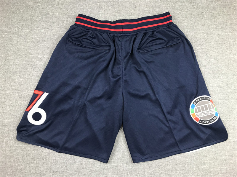 Men's Philadelphia 76ers Navy City Edition Basketball Shorts1