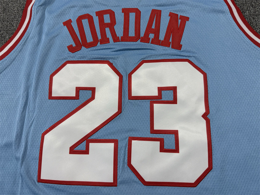 Men's Chicago Bulls Michael Jordan #23 Blue Swingman Jersey1
