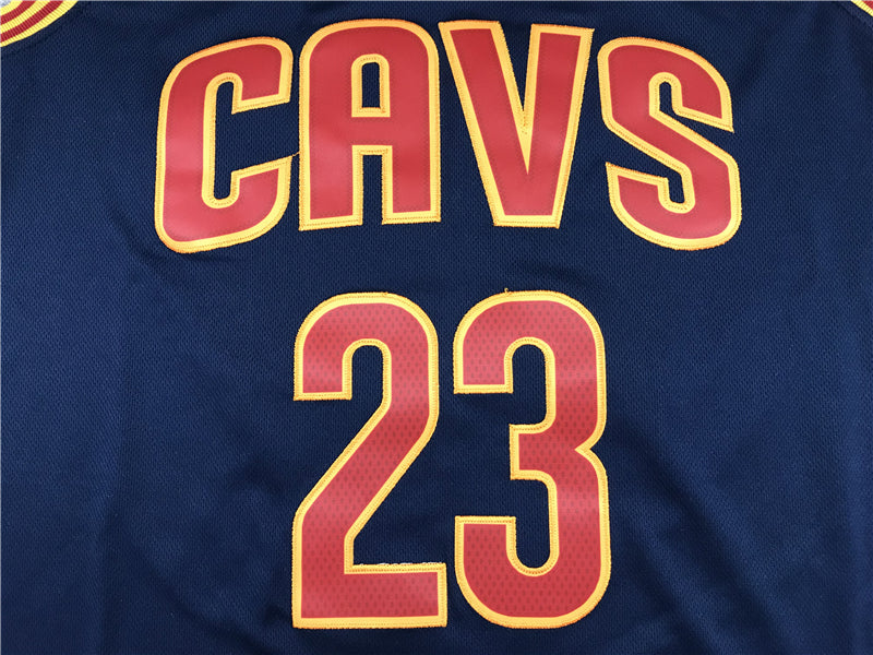 Men's Cleveland Cavaliers LeBron James #23 Navy Swingman Fashion Jersey1