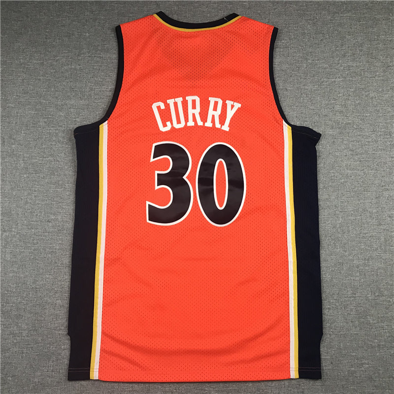 Men's Golden State Warriors Stephen Curry Fanatics Branded Orange Classic Jersey1