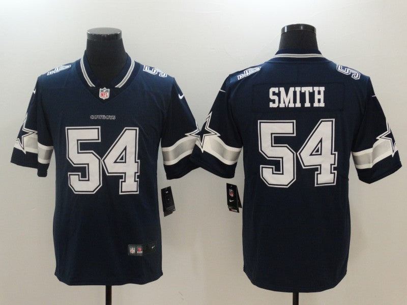 Men's Dallas Cowboys Jaylon Smith #54 Navy Game Player Jersey1