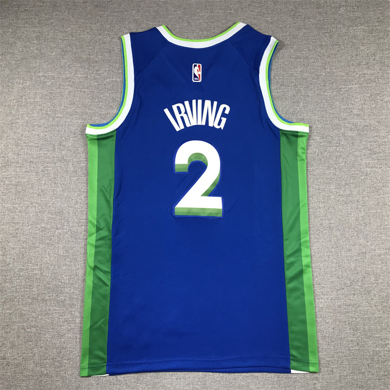Men's Dallas Mavericks Kyrie Irving #2 Blue 2022/23 Swingman Jersey1 - City Edition
