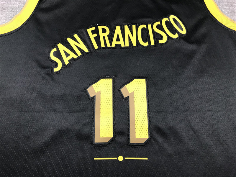 Men's Golden State Warriors Klay Thompson #11 Black 2023/24 Swingman Jersey1 - City Edition
