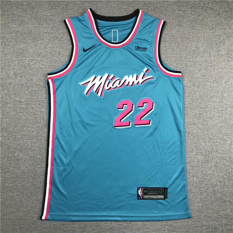 Men's Miami Heat Jimmy Butler #22 NBA Blue Swingman Jersey1