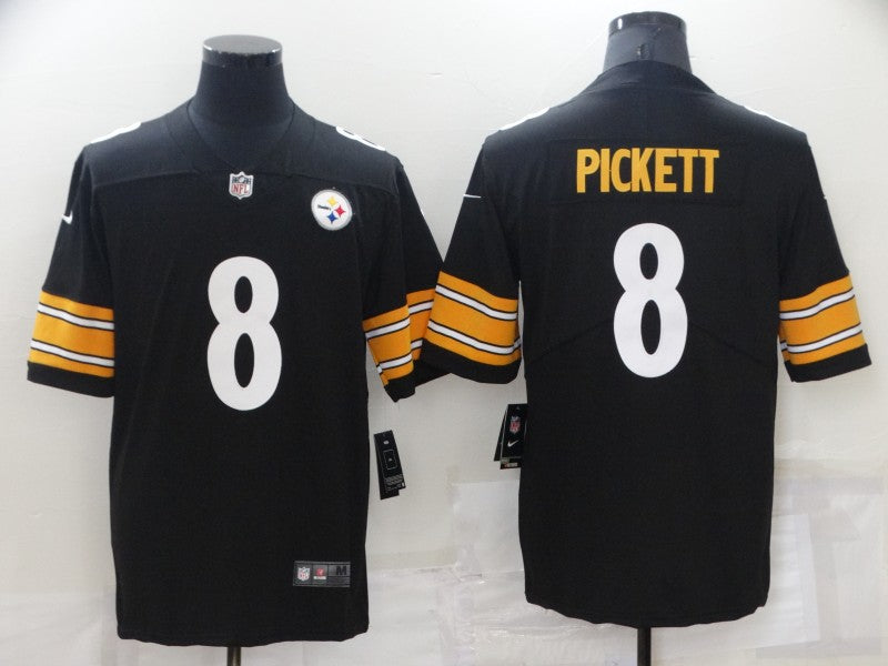 Men's Pittsburgh Steelers Kenny Pickett #8 Black Game Jersey1