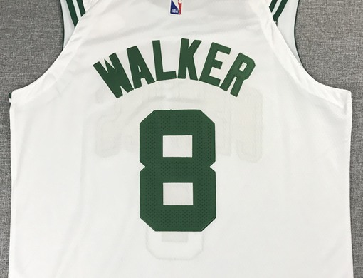 Men's Boston Celtics Kemba Walker #8 NBA White Game Jersey1