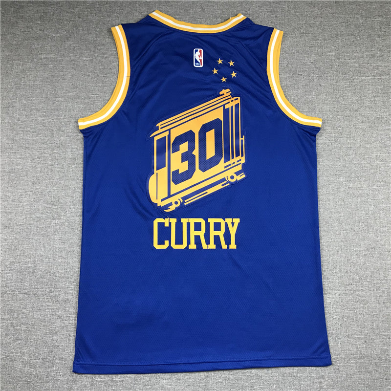 Men's Golden State Warriors Stephen Curry Blue 2020/21 Jersey1 - Classic Edition