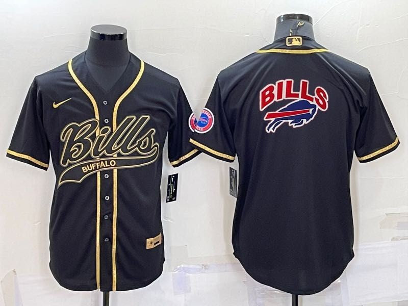 Men's Buffalo Bills Black Game Jersey1