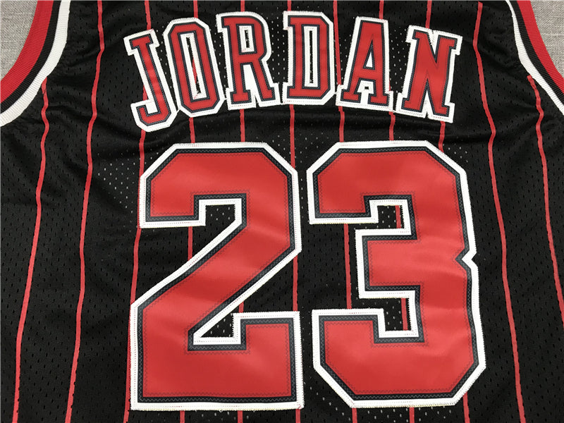 Men's Chicago Bulls Michael Jordan #23 Black Classics 1996-97 Authentic Jersey1
