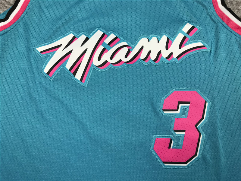 Men's Miami Heat Dwyane Wade #3 Blue Swingman Player Jersey1