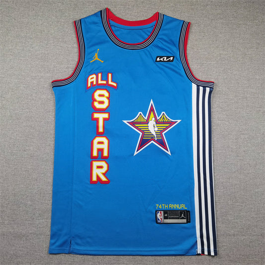 Men's Golden State Warriors Stephen Curry #30 Light Blue 2025 NBA All-Star Game Swingman Player Jersey1