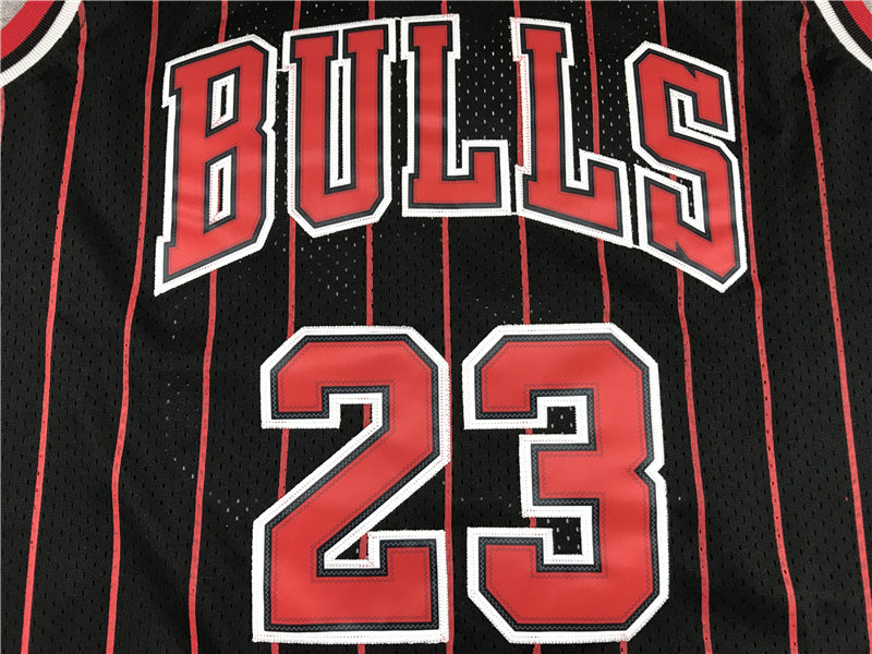 Men's Chicago Bulls Michael Jordan #23 Black Classics 1996-97 Authentic Jersey1