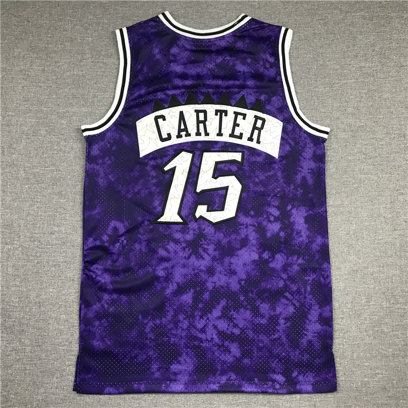 Men's Toronto Raptors Vince Carter Purple Galaxy Swingman Jersey1
