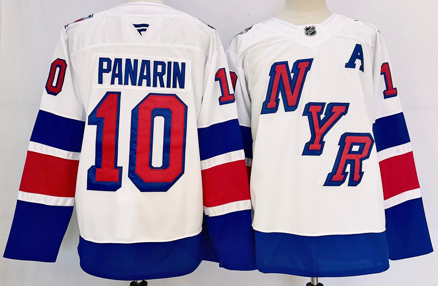 Men's New York Rangers Artemi Panarin #10 White Player Jersey