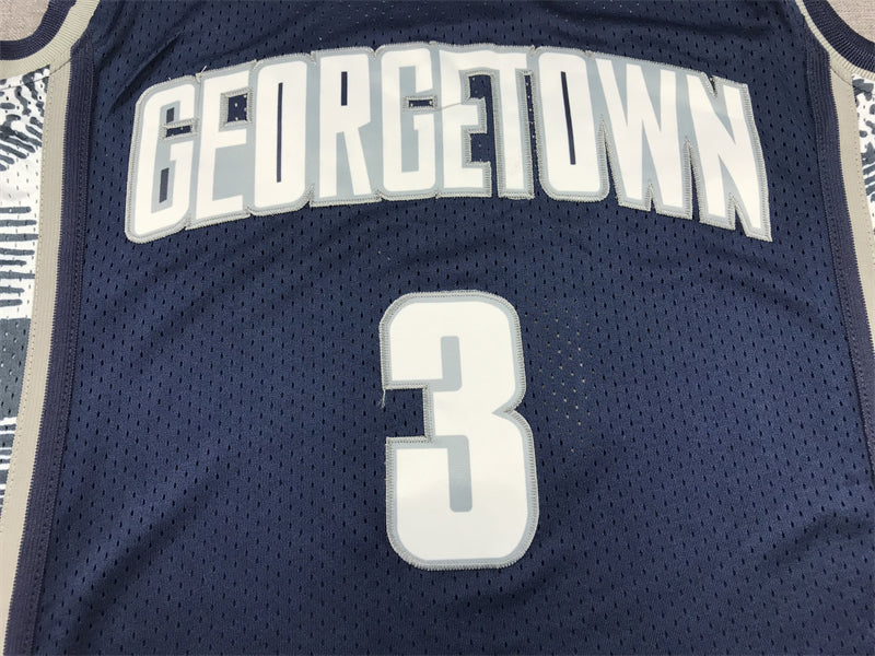 Men's Georgetown Hoyas Allen Iverson #3 NCAA Basketball Jersey