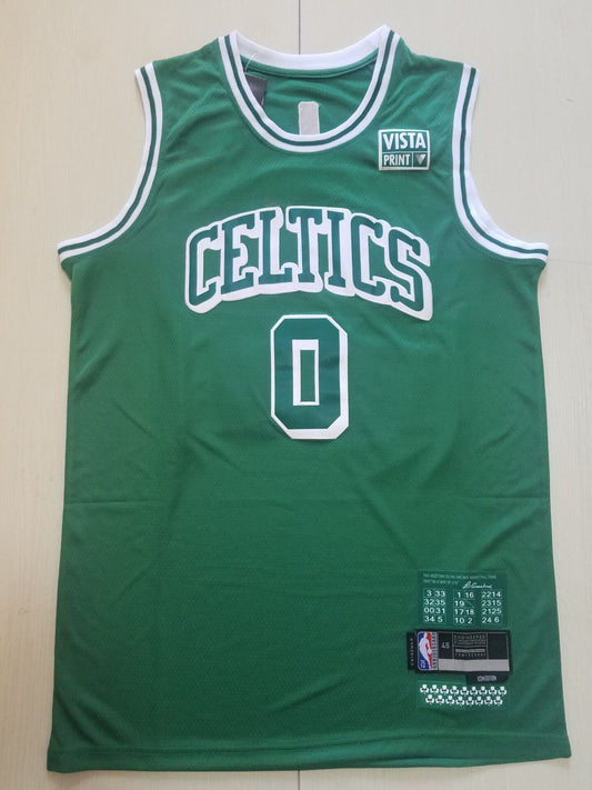 Men's Boston Celtics Jayson Tatum Green Swingman Player Jersey1 - City Edition