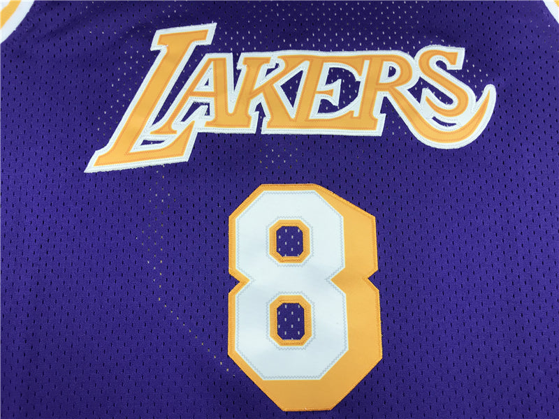 Men's Los Angeles Lakers Kobe Bryant 1996-97 Purple Hardwood Classics Authentic Jersey1
