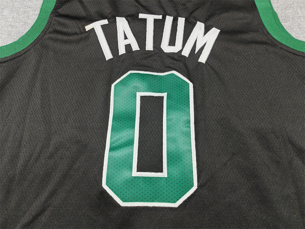 Men's Boston Celtics Jayson Tatum #0 Black Swingman Jersey1 - Statement Edition