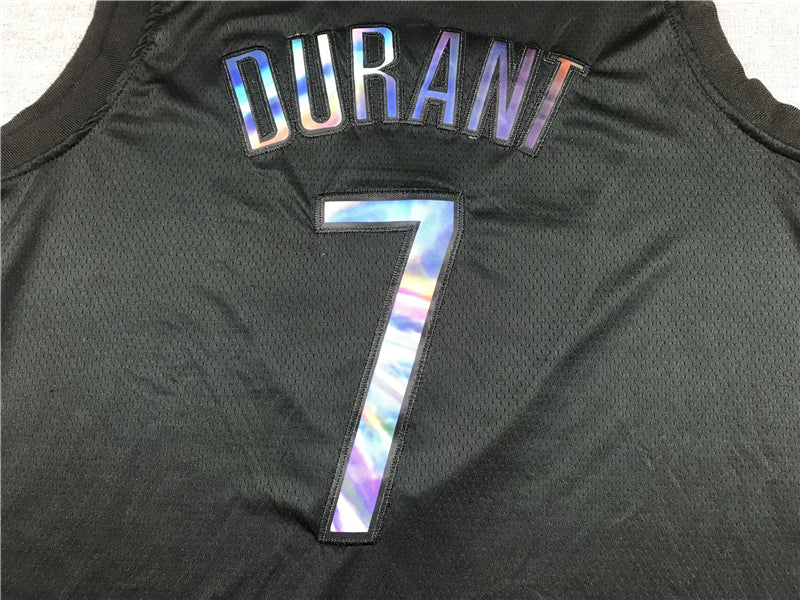 Men's Brooklyn Nets Kevin Durant #7 Black Player Jersey1