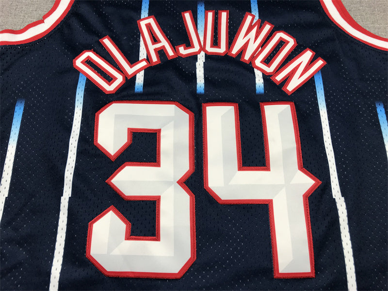 Men's Houston Rockets Hakeem Olajuwon 1996-97 Hardwood Classics Swingman Jersey1
