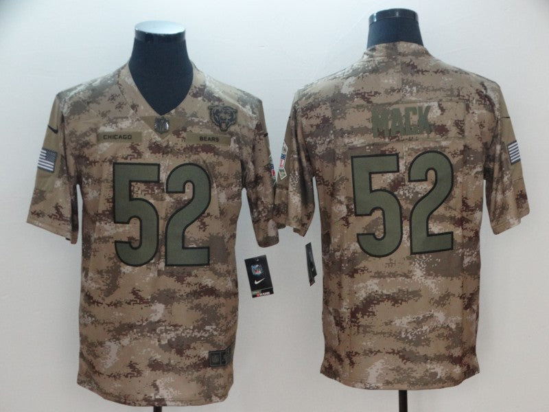Men's Chicago Bears Khalil Mack #52 Camouflage Game Jersey1