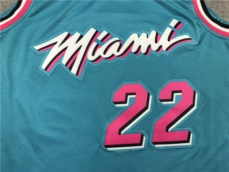 Men's Miami Heat Jimmy Butler #22 NBA Blue Swingman Jersey1