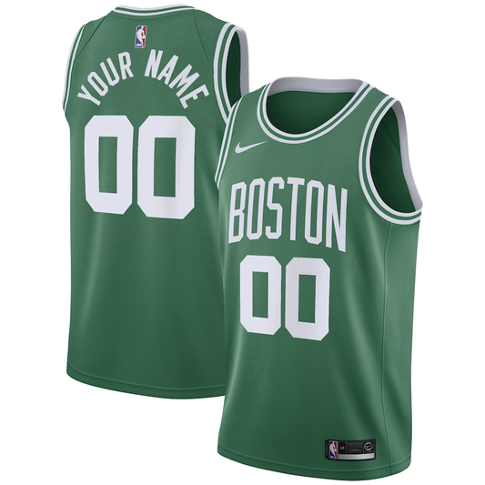 Men's Boston Celtics Kelly Green 2020/21 Swingman Custom Jersey1 - Icon Edition