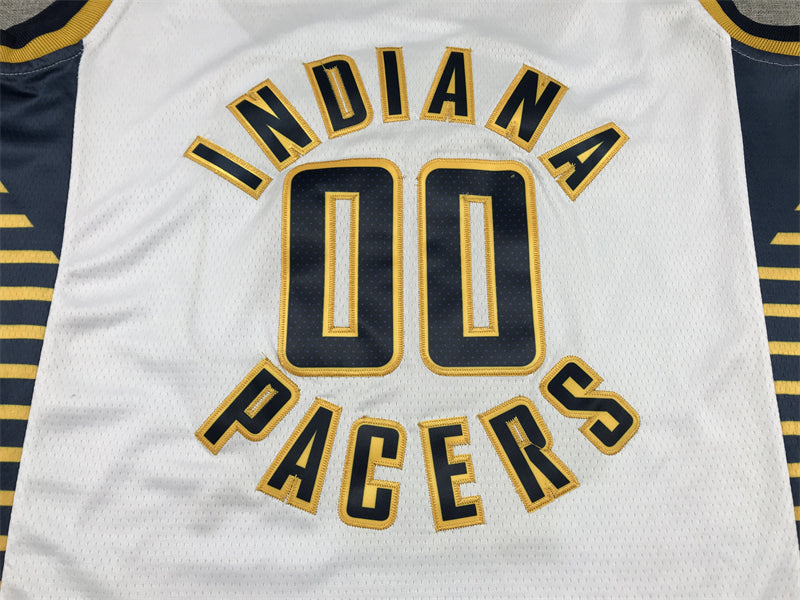 Men's Indiana Pacers Bennedict Mathurin #00 White 2022/23 Swingman Jersey1 - Association Edition