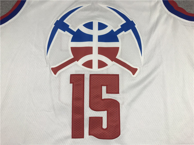 Men's Denver Nuggets Nikola Jokic #15 White Swingman Jersey1 - Reward version