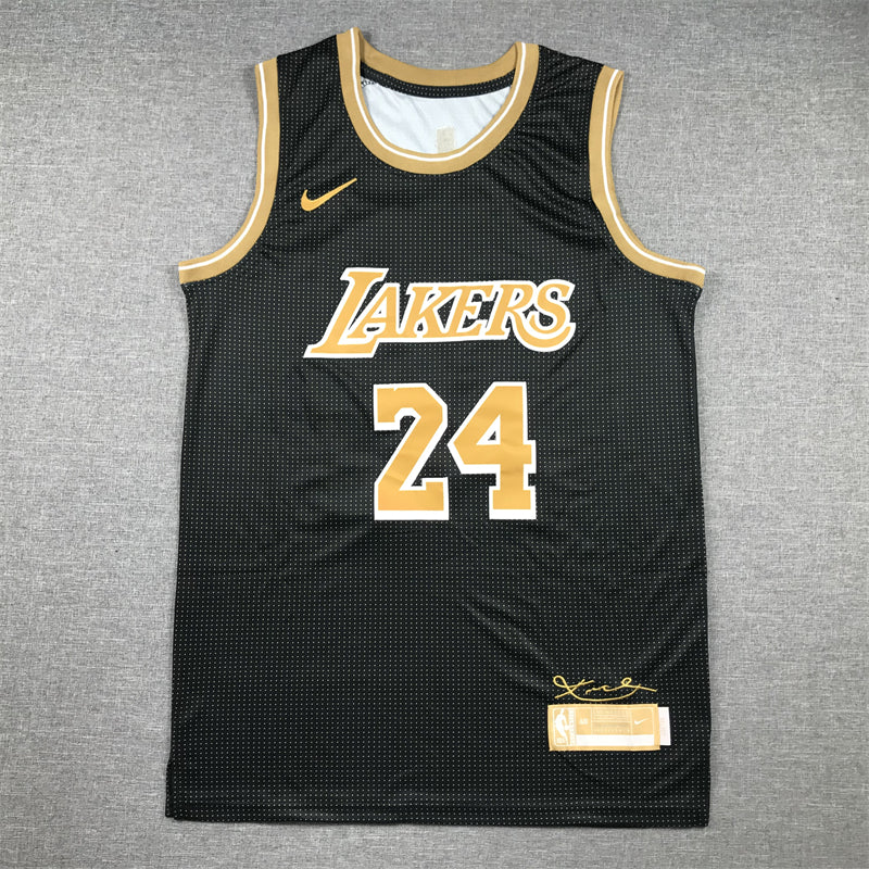Men's Los Angeles Lakers Kobe Bryant #24 Black Select Series Swingman Jersey1