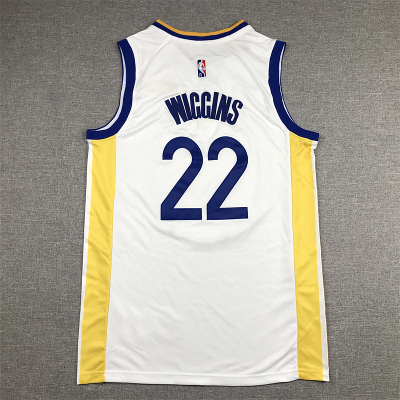 Men's Golden State Warriors Andrew Wiggins #22 White Player Jersey1