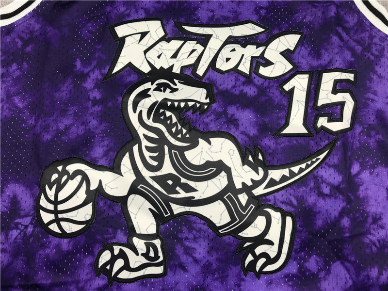 Men's Toronto Raptors Vince Carter Purple Galaxy Swingman Jersey1