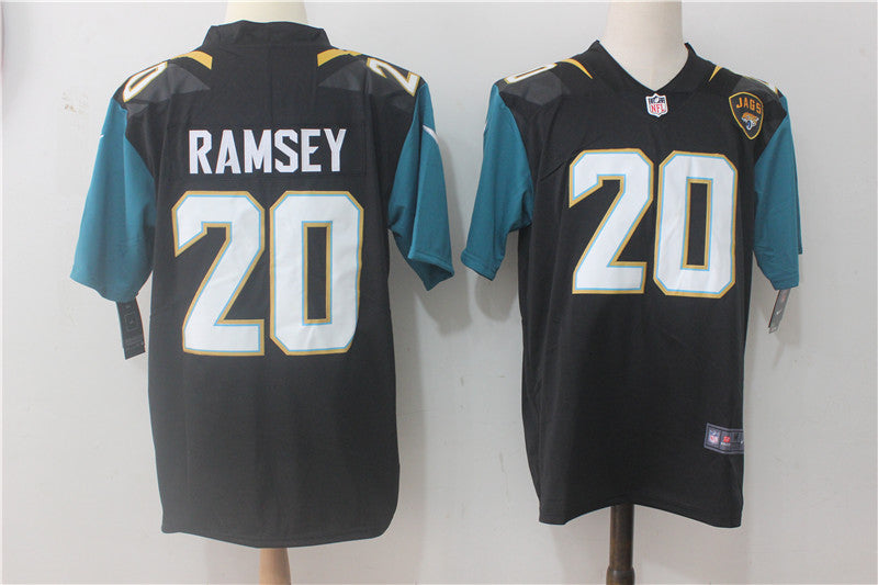 Men's Jacksonville Jaguars Jalen Ramsey #20 Black Alternate Player Game Jersey1