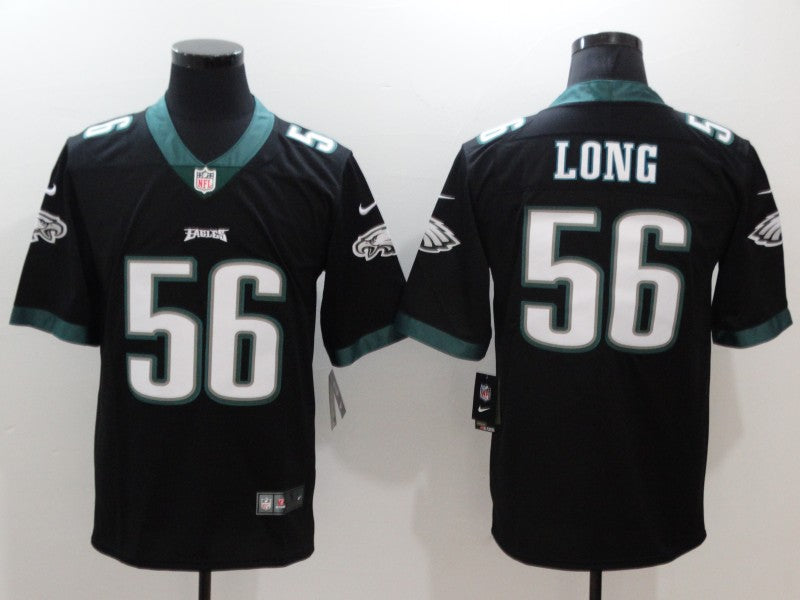 Men's Philadelphia Eagles Chris Long #56 Black Game Jersey1