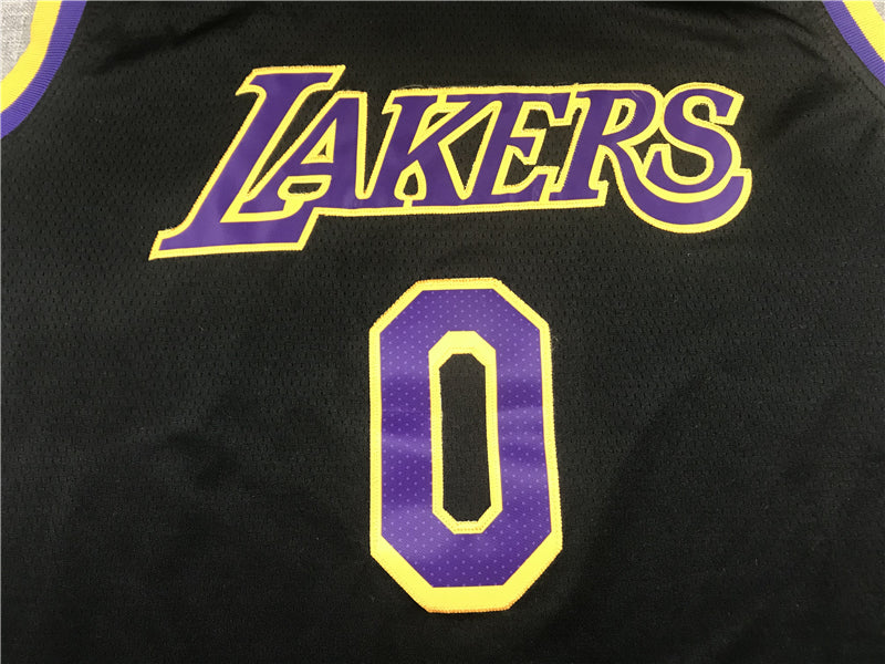 Men's Los Angeles Lakers Russell Westbrook Black 2020/21 Swingman Player Jersey1