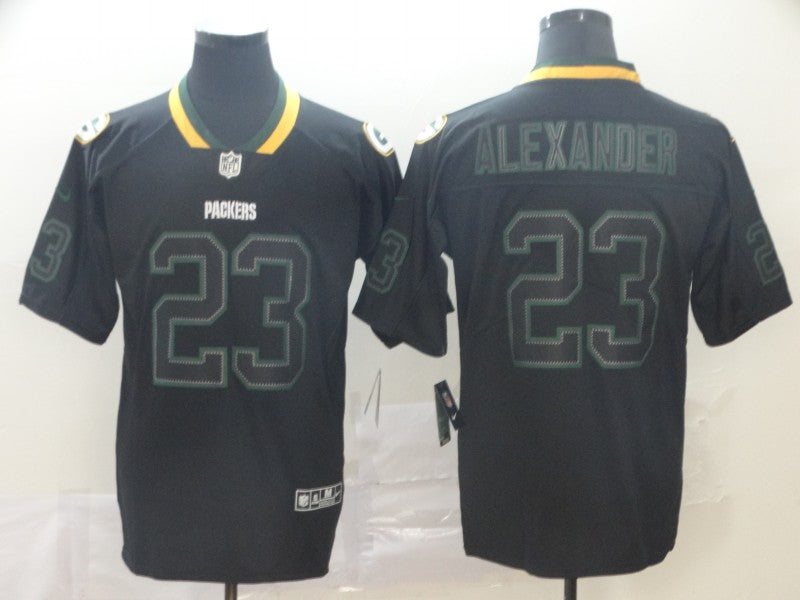 Men's Green Bay Packers Jaire Alexander #23 Black Game Jersey1