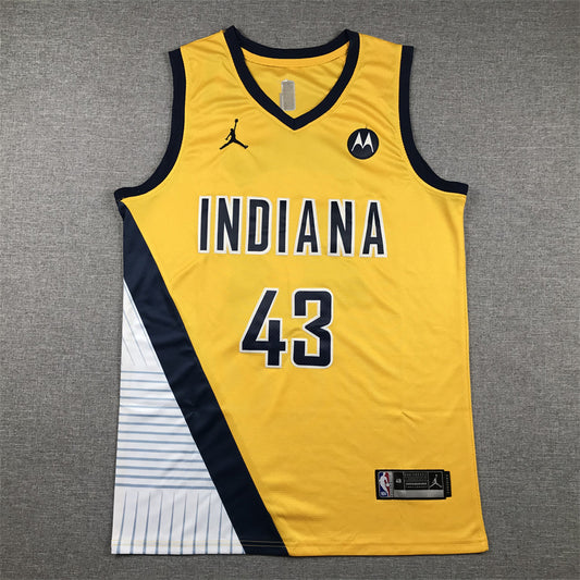 Men's Indiana Pacers Pascal Siakam #43 Gold Swingman Jersey1 - Statement Edition