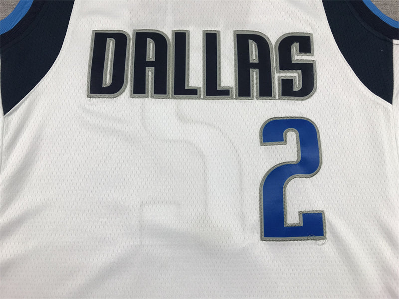 Men's Dallas Mavericks Kyrie Irving #2 White Fast Break Replica Jersey1 - Association Edition