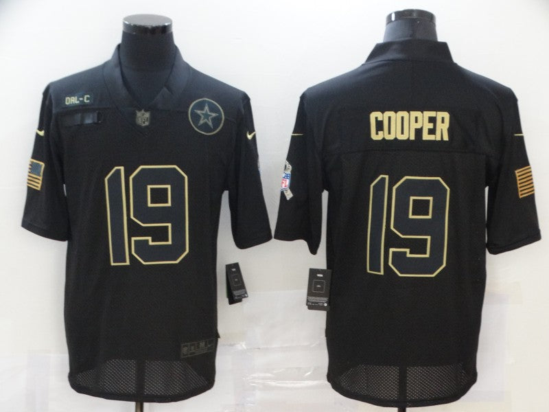 Men's Dallas Cowboys #19 Amari Cooper Black Game Jersey1